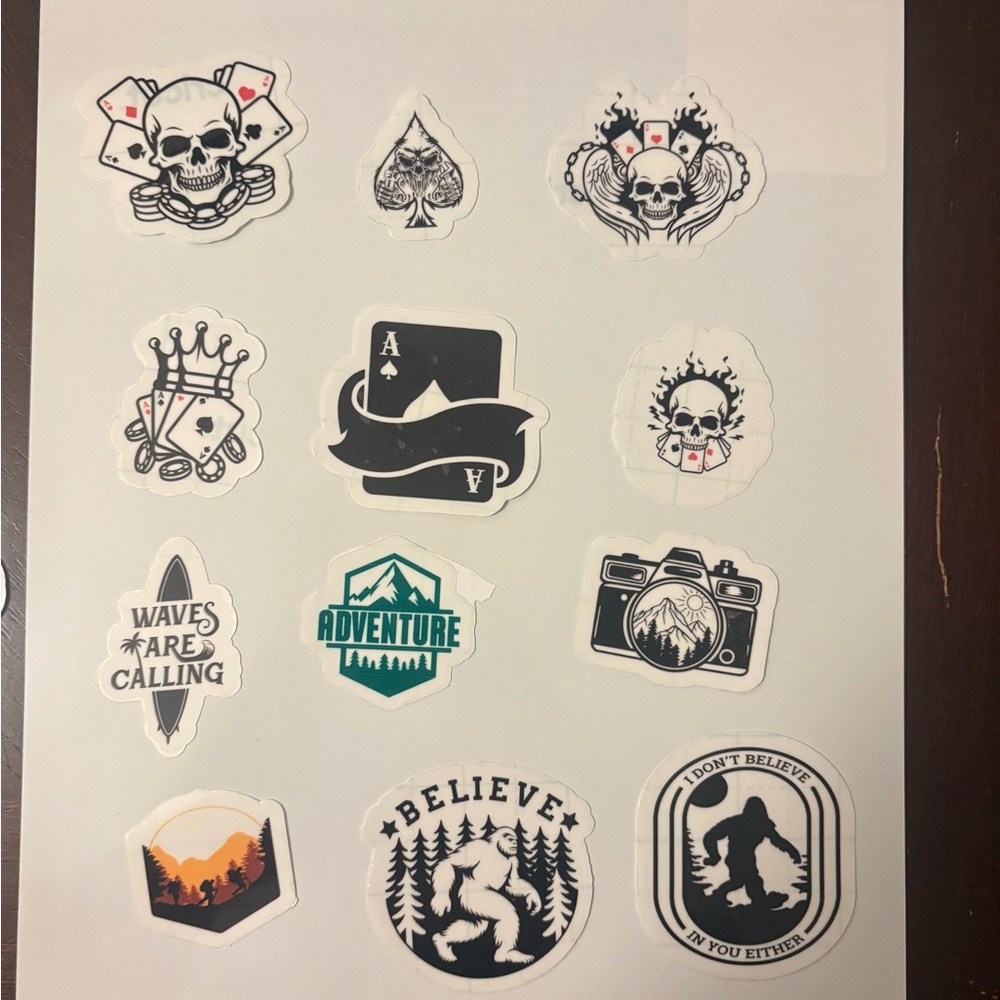 Assorted Adventure and Aces Stickers